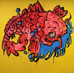 Adam Cullen, Murray Carp, 2006, Oil & Acrylic on Canvas