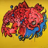Adam Cullen, Murray Carp, 2006, Oil & Acrylic on Canvas