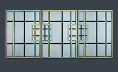 Jon Plapp, Until is and shall be [Triptych], 1991, Acrylic on Canvas