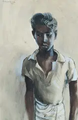 Donald Friend, Boy, Ceylon, W/Clr & Ink