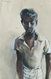 Donald Friend, Boy, Ceylon, W/Clr & Ink