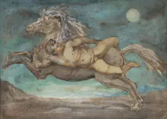 James Gleeson, Sketch for Mazeppa No.1, c.1952, W/Clr & Gouache