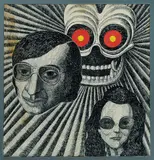 Martin Sharp, Three Faces, Ink & Collage/Colour(?)