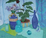 Fred Jessup, Turquoise Treatment, Oil on Canvas