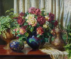 Ann Morton, Double Delight, c.2016, Oil on Canvas