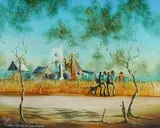 Max Mannix, Haven't Seen One of Those for Years, Oil on Board
