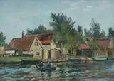 Will Ashton, Boating Scene, Oil on Canvas on Board
