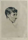 Lionel Lindsay, Portrait of Norman Lindsay, Etching 3/30