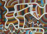 Boxer Milner Tjampitjin, Artist's Country, 1990, Acrylic on Canvas