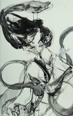 Cintya by Ida Bagus Indra, 2005, Acrylic on Canvas, offered Jul 2025