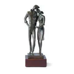 Bernard Kim, Bronze Sculpture of a Young Couple