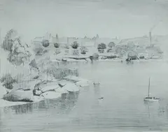 Lloyd Rees, Northwood, 1941, Pencil