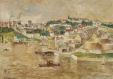 Bruce Lawrence, Balmain from Balls Head, 1980, Oil on Board