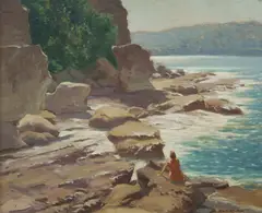 Henry Hanke, Morning Light, Balmoral, Oil on Canvas on Board