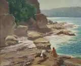Henry Hanke, Morning Light, Balmoral, Oil on Canvas on Board