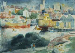 John Santry, Woolloomooloo, W/Clr & Charcoal