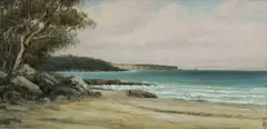 Albert Edward Aldis, Steamer Near North Head, Sydney Harbour, Oil on Board