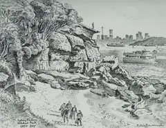 Cedric Emanuel, Lady Bay, Sydney Harbour National Park, Pencil
