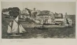 Lionel Lindsay, Millers Point, Sydney, 1925, Etching & Aquatint