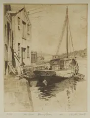 Austin Platt, The Olive, Berrys Bay, 1937, Etching 49/50