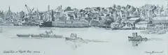 Cedric Emanuel, Glebe Point and Rozelle Bay - Sydney, Pencil