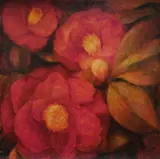 Christine Johnson, Camellias,' 1998/9, Oil on Board