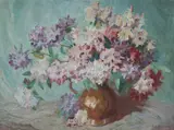 Max Middleton, Rhododendrons, Oil on Canvas