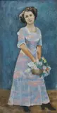 Judy Cassab, Portrait of Claire Dan's Mother from a 1908 Photograph, 1980, Oil on Canvas