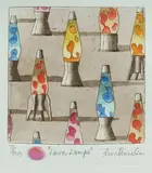 Leon Pericles, Lava Lamps, Coloured Etching 73/99