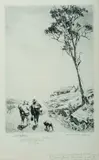 Lionel Lindsay, The Shanty on the Rise, Etching - Proof on 1805 Whatman Paper
