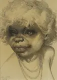 Eric Jolliffe, Aboriginal Child, 1958, Pencil
