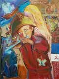 Auguste Blackman, Song of Flinders, Oil on Canvas