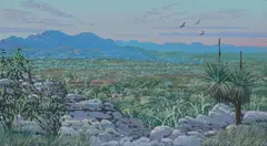 Peter Snelgar, Aroona, Flinders Ranges, 1989, Oil on Board