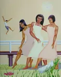 Jonathan Campbell, The Discovery of Moses by Pharaoh's Daughter, 2002, Acrylic on Board