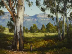 Robyn Collier, Shady Corner, Oil on Canvas on Board