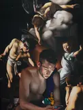 Ross Watson, Untitled #2/10 (after Caravaggio, 1600, featuring Matthew Mitcham), Archival Pigment Print on Canvas 2/3
