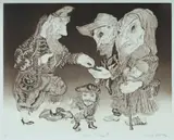 George Gittoes, The Cost, Aquatint A/P