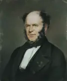 William Paul Dowling, Portrait of a Gentleman, possibly Henry Adams?, Pastel over Photograph on Paper on Canvas