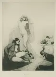 Norman Lindsay, Peacocks, Facsimile Etching 322/550