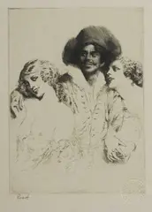 Trio by Norman Lindsay, Facsimile Etching (Proof), sold Jul 2025