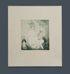 Jealousy by Norman Lindsay, Facsimile Etching 107/550, sold Jul 2025