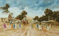 John Guy, The Eumundi Team (QLD c.1890), 1989, Oil on Canvas