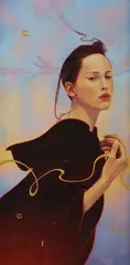 Kim Nelson, Willow,' Icon Series, 2004, Oil & Gold Leaf on Victorian Mountain Ash Panel
