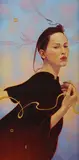 Kim Nelson, Willow,' Icon Series, 2004, Oil & Gold Leaf on Victorian Mountain Ash Panel