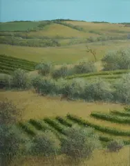 David Dridan, Landscape, Oil on Board