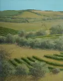 David Dridan, Landscape, Oil on Board