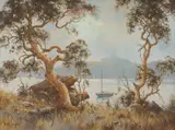 Brian Baigent, Foreshore Cowan Waters, Oil on Canvas on Board