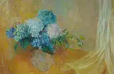 Jean Appleton, Hydrangeas in Vase, Oil on Canvas