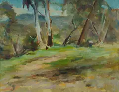 Joshua Smith, A Windy Hill, South Australia,' late, 1980s, Oil on Card