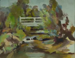 Joshua Smith, McCarrs Creek, Sydney, c.1984, Oil on Board